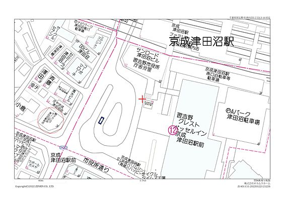 株式会社オカムラホーム 京成津田沼駅前店の周辺地図