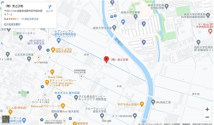 賃貸の窓口 ROOMPIA 岐阜北店 株式会社エコ・ハウスの周辺地図