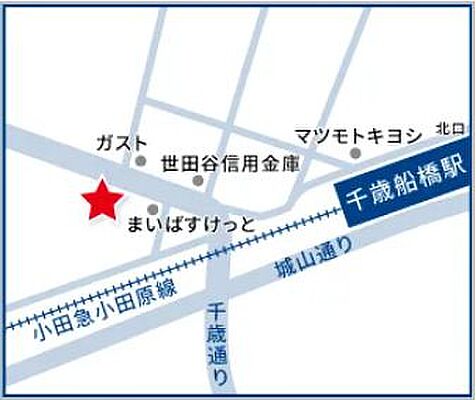 ハウスドゥ 千歳船橋 R2-CONNECT株式会社の周辺地図