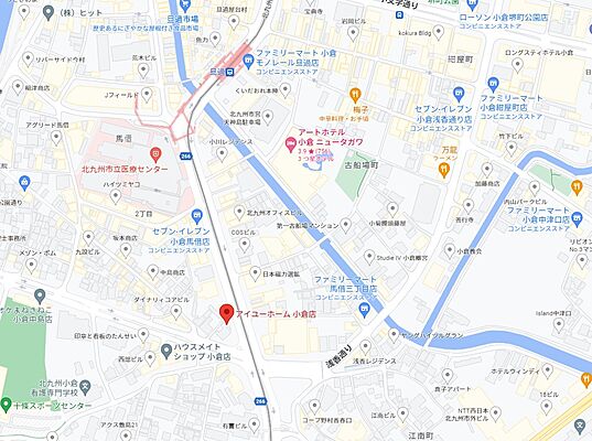 有限会社アイユーホーム 小倉店の周辺地図