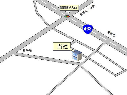 株式会社サンワライジングの周辺地図