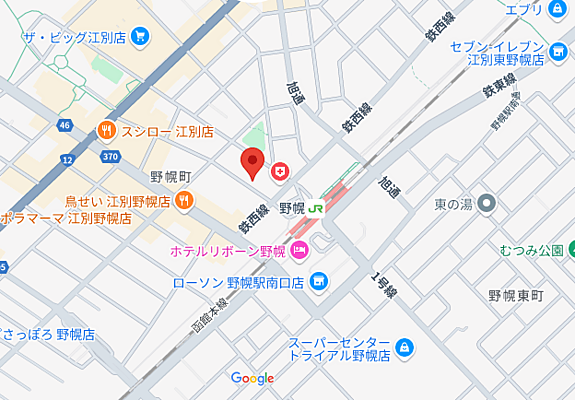 北章宅建株式会社 イエステーション江別店の周辺地図