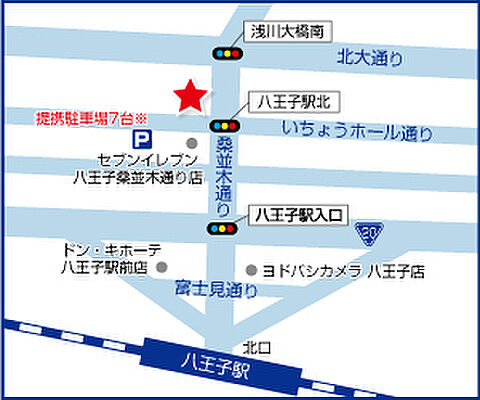 ハウスドゥ　八王子駅北　ファミリアホームサービス株式会社の周辺地図