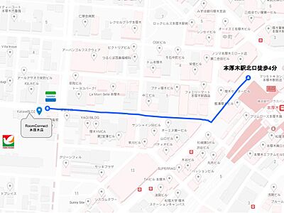 株式会社RoomConnect 本厚木店の周辺地図