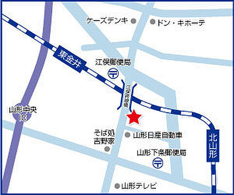 にしだ不動産株式会社の周辺地図