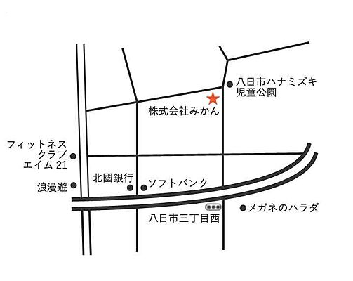 株式会社みかんの周辺地図