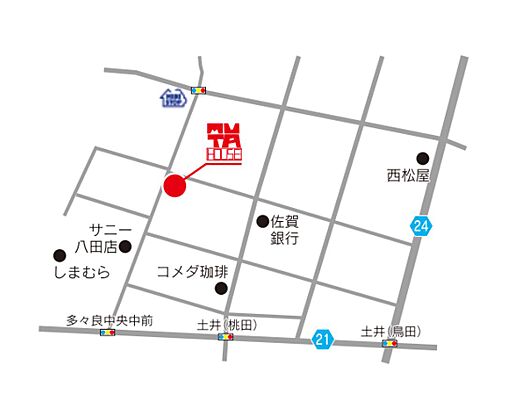 ムタはうす株式会社の周辺地図