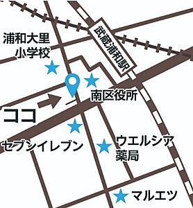 株式会社ニッケンコーポレーション 武蔵浦和店の周辺地図