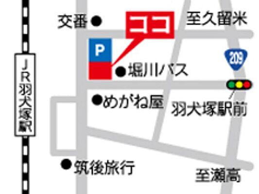 株式会社駅前不動産 売買筑後の周辺地図