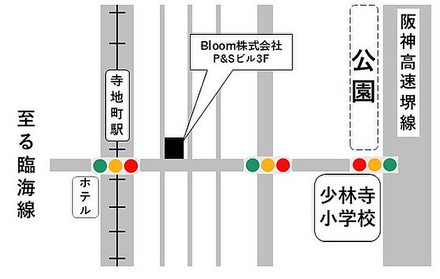 Bloom株式会社の周辺地図