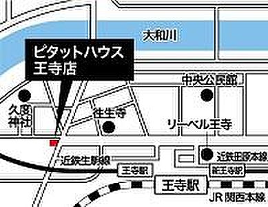 ピタットハウス 王寺店 斑鳩産業株式会社の周辺地図