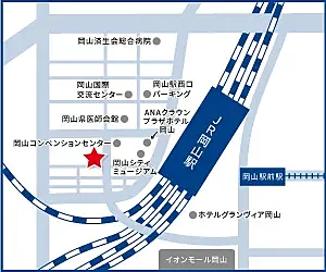 ハウスドゥ　岡山駅西口　株式会社アールイープロジェクトの周辺地図