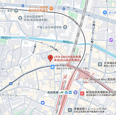 株式会社LIFIXGROUP 高田馬場本店の周辺地図