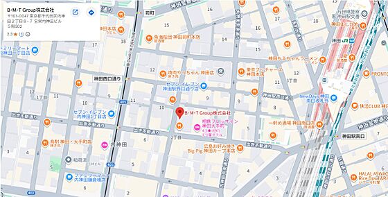 B・M・T Group株式会社の周辺地図