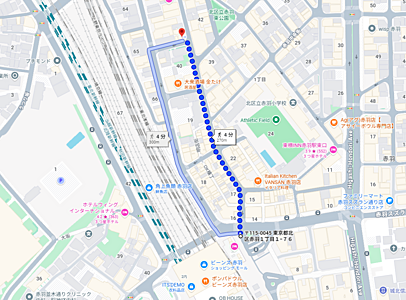 大宝不動産販売株式会社 赤羽店の周辺地図