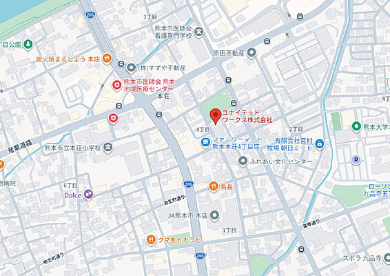 ユナイテッドワークス株式会社の周辺地図