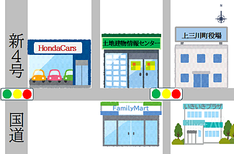 土地建物情報センターの周辺地図