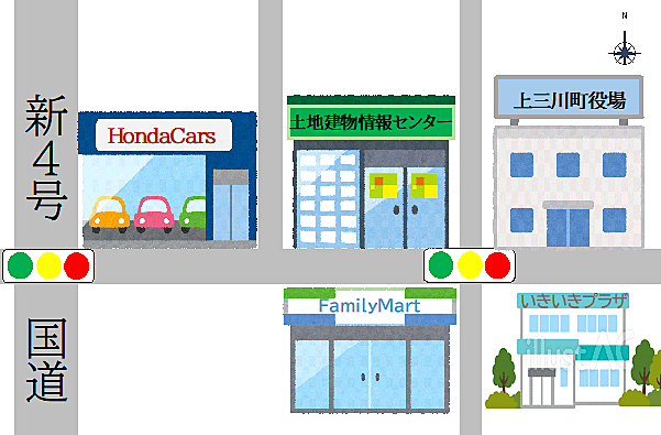 土地建物情報センターの周辺地図