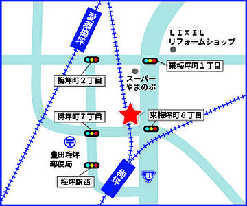 ハウスドゥ 豊田梅坪 株式会社豊田興産の周辺地図