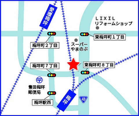 ハウスドゥ 豊田梅坪 株式会社豊田興産の周辺地図