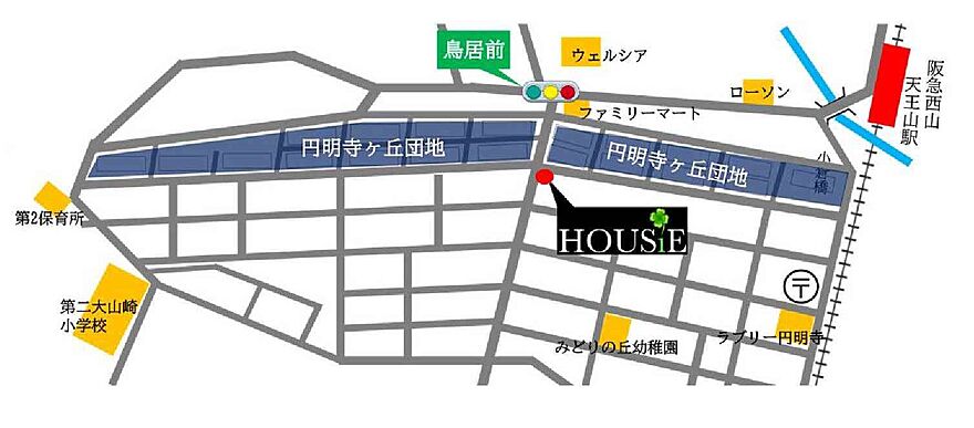 株式会社ハウジーの周辺地図