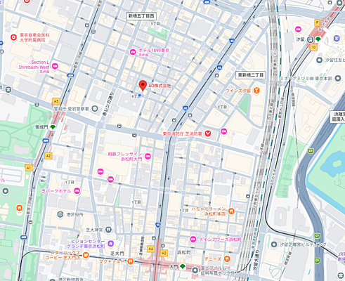 AO株式会社の周辺地図