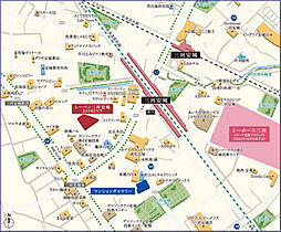レーベン三河安城REPRENT 現地案内図