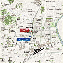 レーベン浜松VISTAGE 現地案内図