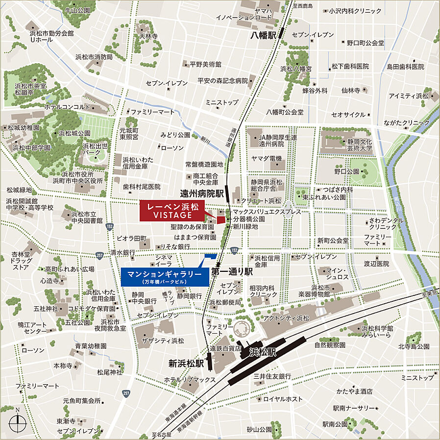 レーベン浜松VISTAGE：案内図