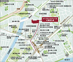 ザ・グランドグレイス 大阪西九条 現地案内図