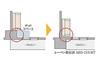 レーベン新居浜 MID COURT アウトフレーム（一部住戸に限る）