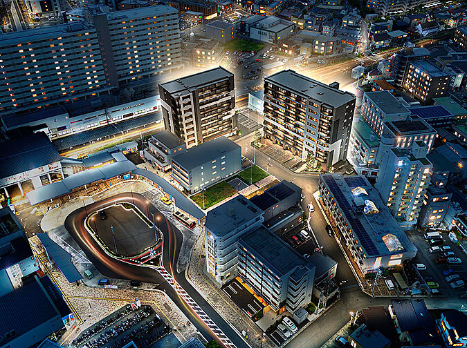 レーベン鶴瀬駅前 SOLEIZ 外観