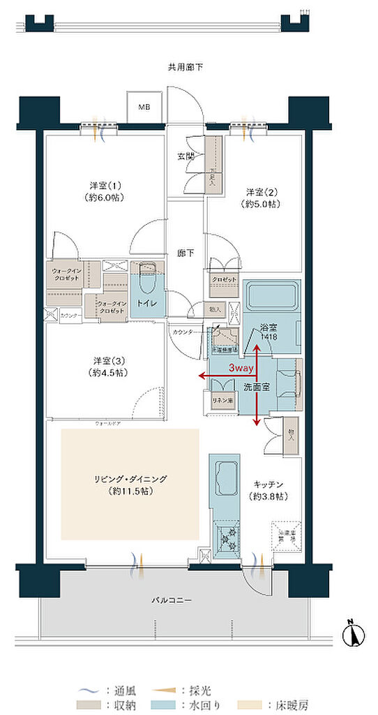 レーベン光が丘 GLOW GARDEN 間取り I