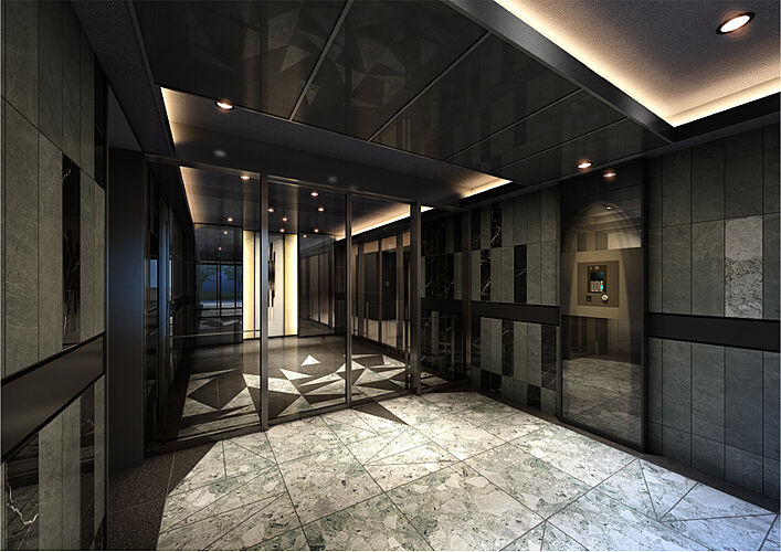 レーベン瑞江GRACE CORE エントランスホール完成予想CG