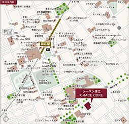 レーベン瑞江GRACE CORE 現地案内図