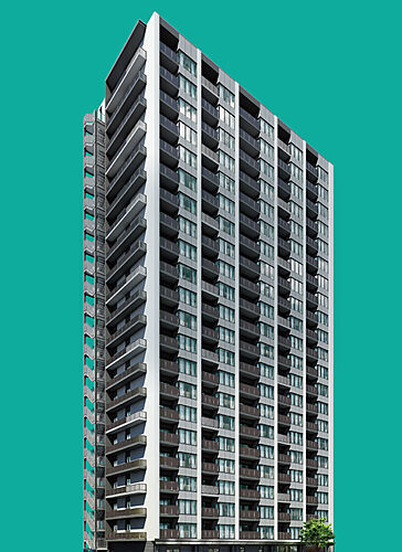 ウィザースレジデンス秋田ザ・タワー 外観完成予想CG