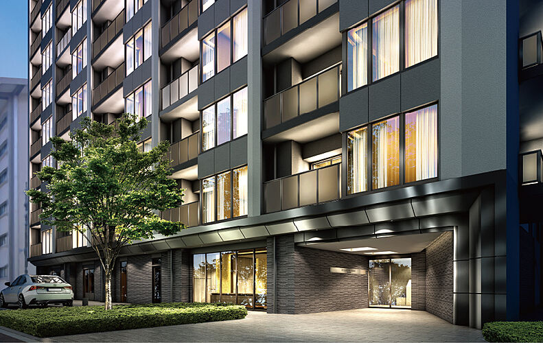 ウィザースレジデンス秋田ザ・タワー エントランスアプローチ完成予想CG