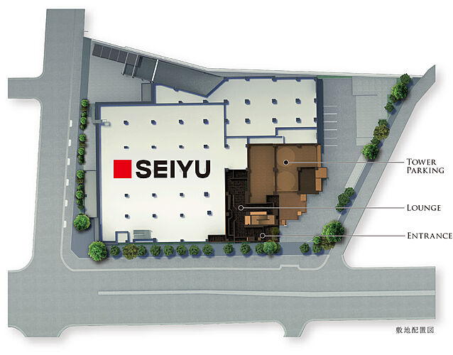 レーベン御器所 M's TOWER 敷地配置図
