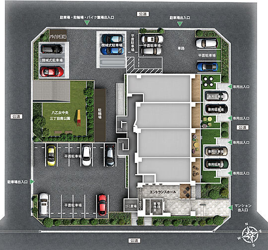 レーベン八乙女中央project 共用部