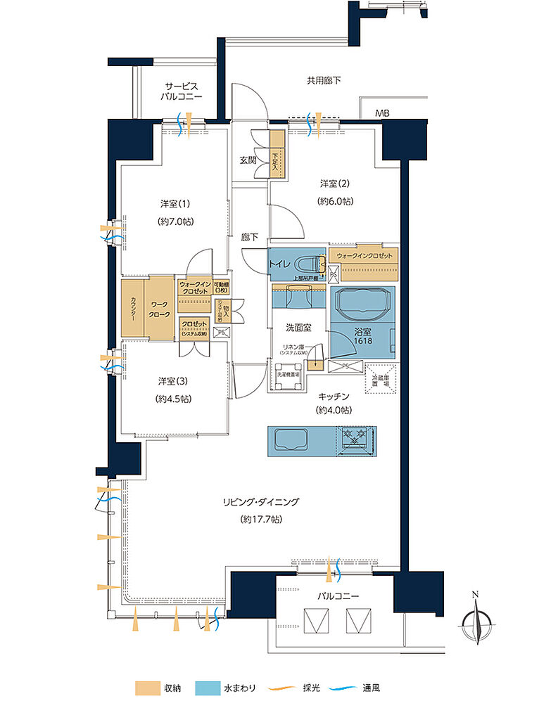 レーベン高知GRAND GATE CITY 間取り A