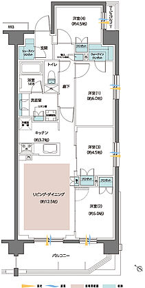 レーベン志木柳瀬川PROJECT 間取り H