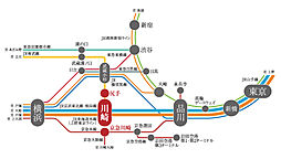 クリオ川崎南幸町グレイスコート アクセス図