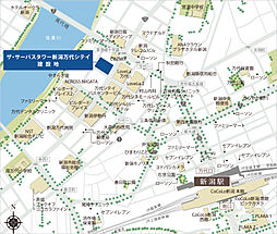 ザ・サーパスタワー新潟万代シテイ 現地案内図