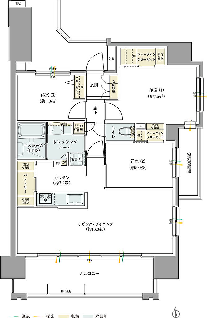 サーパス藤塚テラス 間取り D