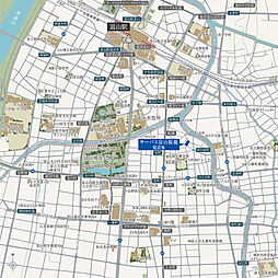 サーパス富山桜橋 現地案内図