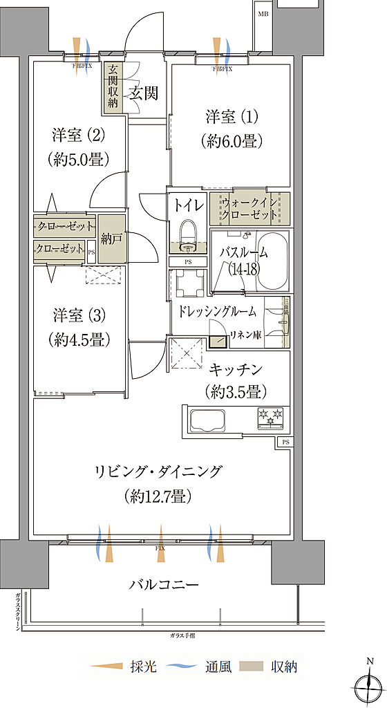 ザ・レジデンス松本深志 間取り I