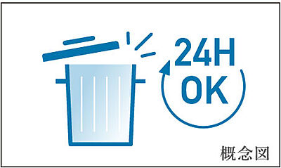 24時間対応のゴミ置場
