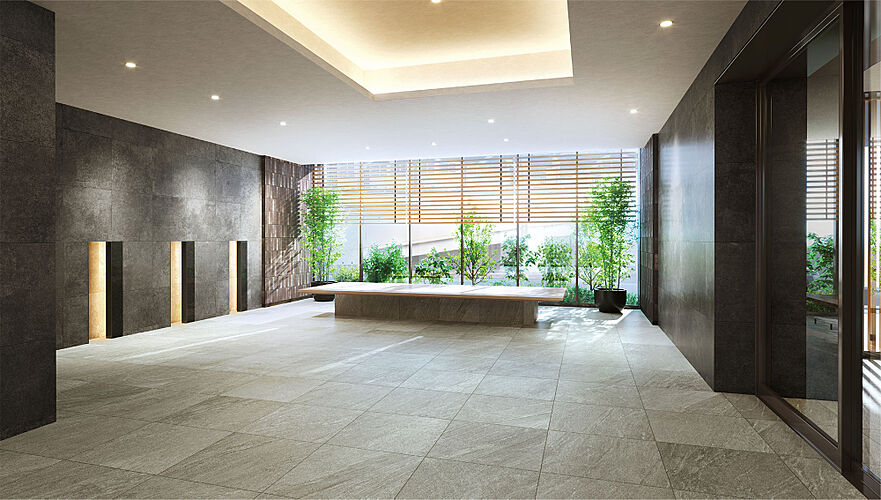 サーパス熊谷銀座レジデンス エントランスホール完成予想CG