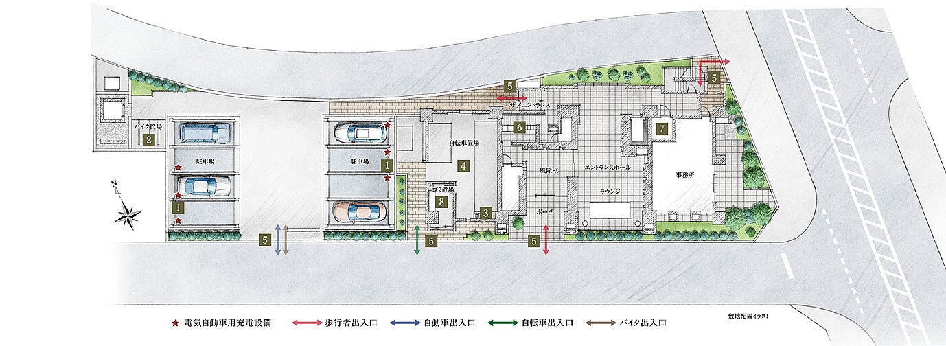 サーパス熊谷銀座レジデンス 共用部