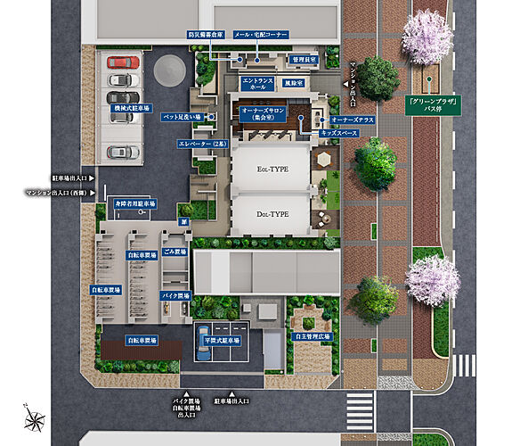 ヴェレーナシティ相模原 敷地配置概念イラスト